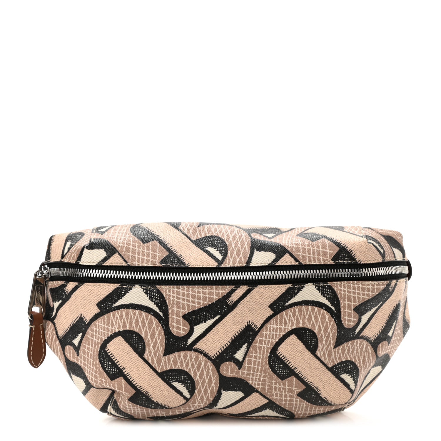 Burberry E-Canvas Monogram Medium Sonny Bum Bag Dark Beige 1 of 9
