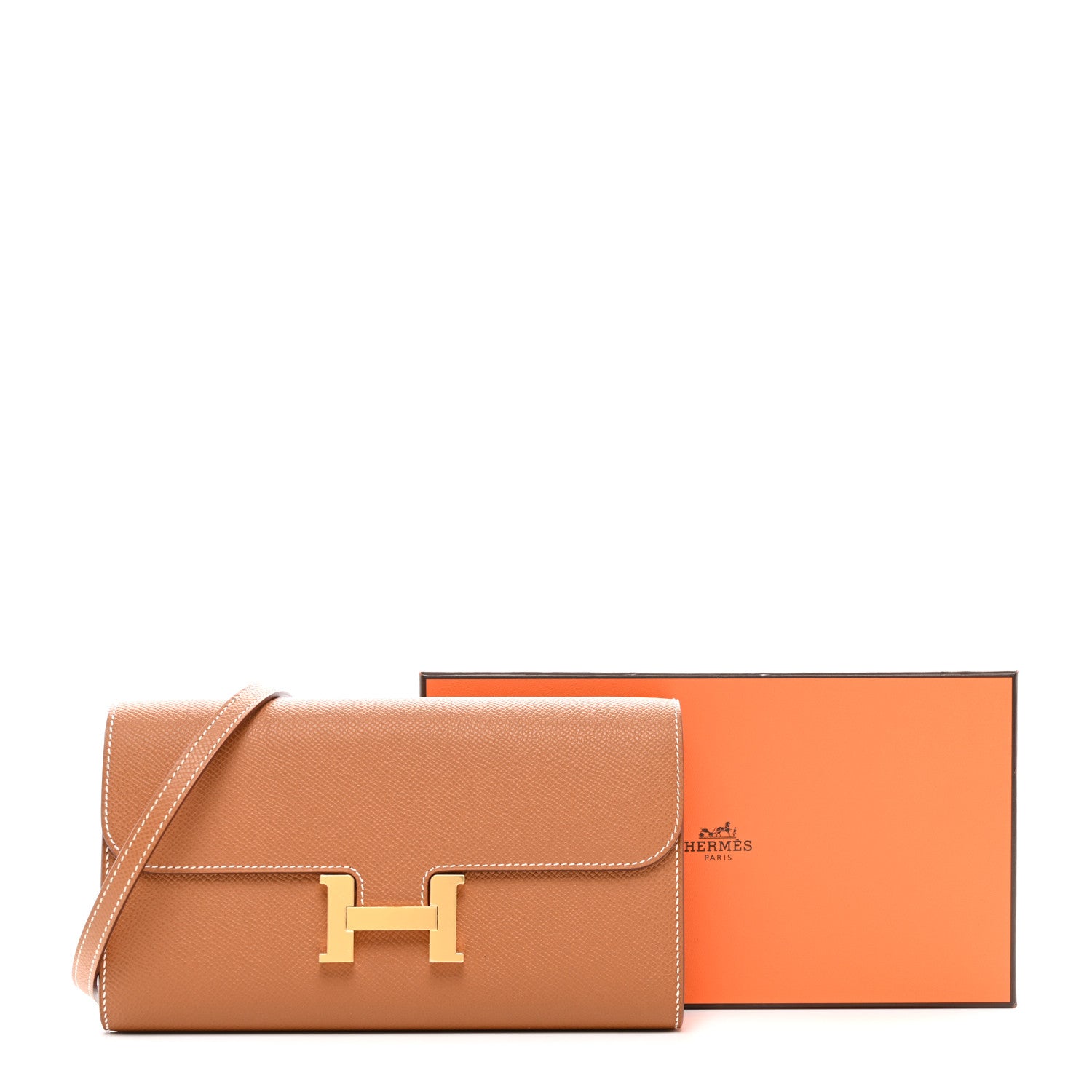 Hermes Epsom Constance Long Wallet To Go Gold 11 of 11
