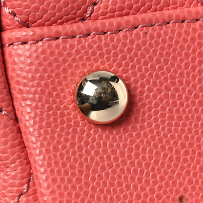 Chanel Caviar Quilted Small Coco Handle Flap Coral 13 of 17