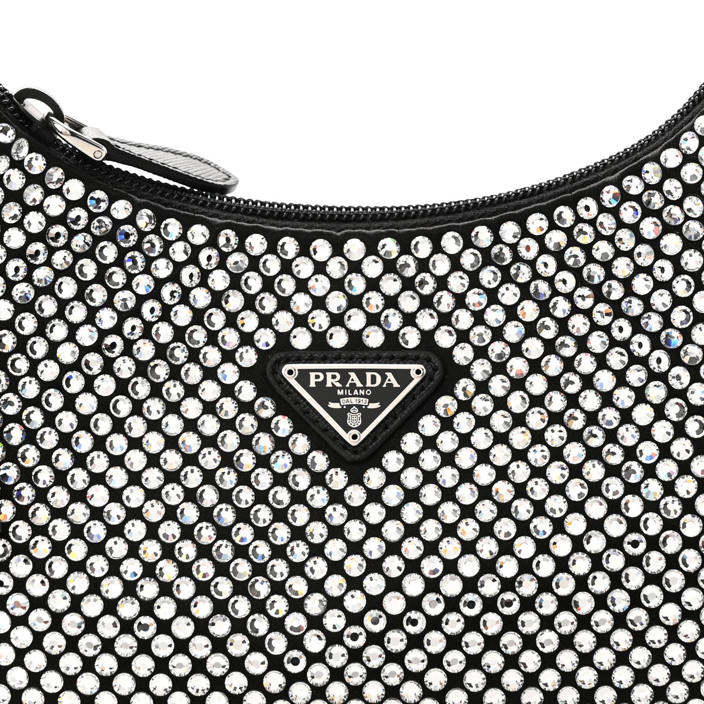 Satin Crystal Mini Re-Edition 2000 Bag Cristal