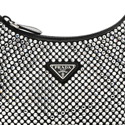 Prada Satin Crystal Mini Re-Edition 2000 Bag Cristal 8 of 12