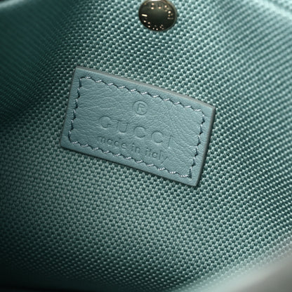 Gucci Patent GG Emblem Small Bucket Bag Light Blue 6 of 9