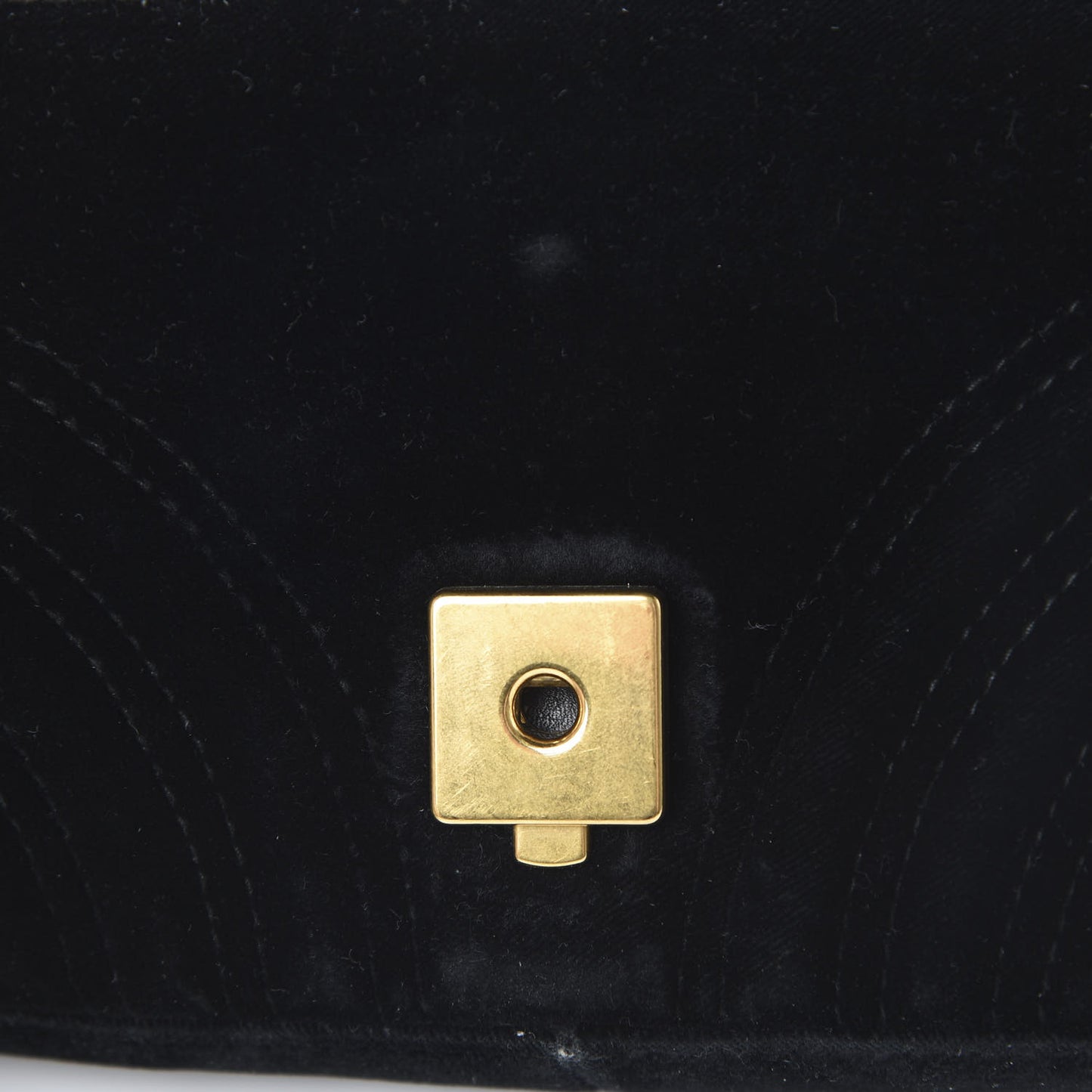 Velvet Matelasse Mini GG Marmont Shoulder Bag Black