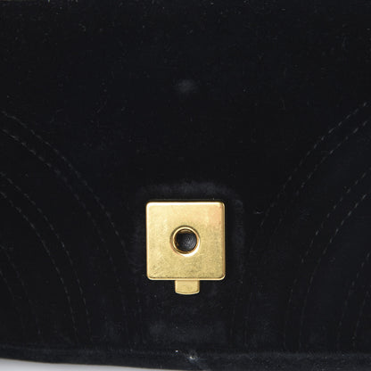 Gucci Velvet Matelasse Mini GG Marmont Shoulder Bag Black 13 of 20