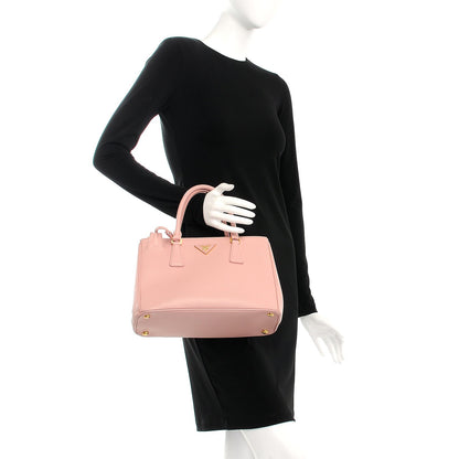 Prada Saffiano Small Galleria Double Zip Tote Orchidea 3 of 15