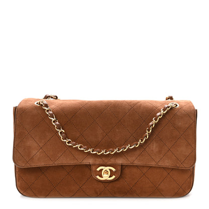 Chanel Suede Calfskin Small Souplissimo Maxi Flap Camel 1 of 10