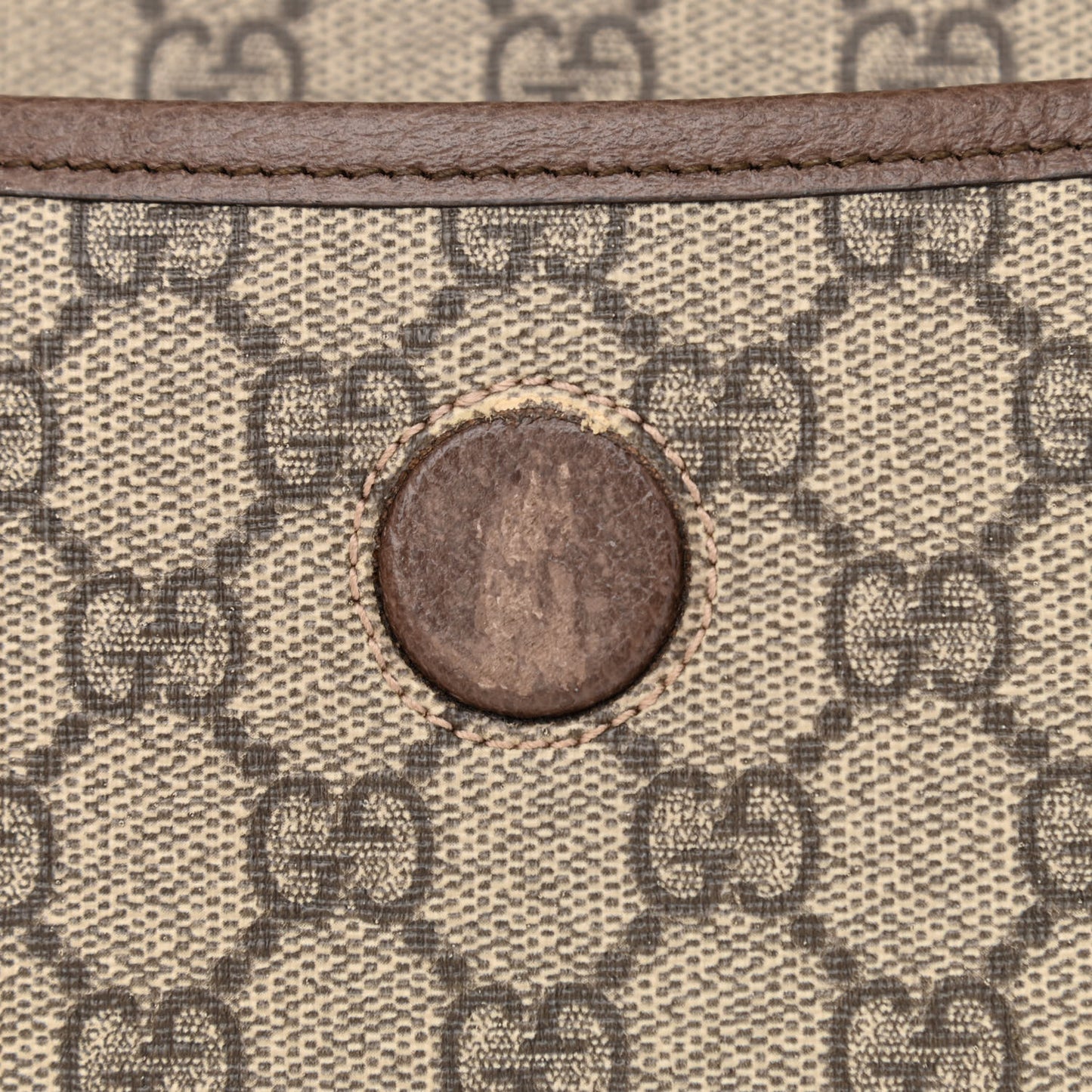 GG Supreme Monogram Neo Vintage Web Belt Bag Brown