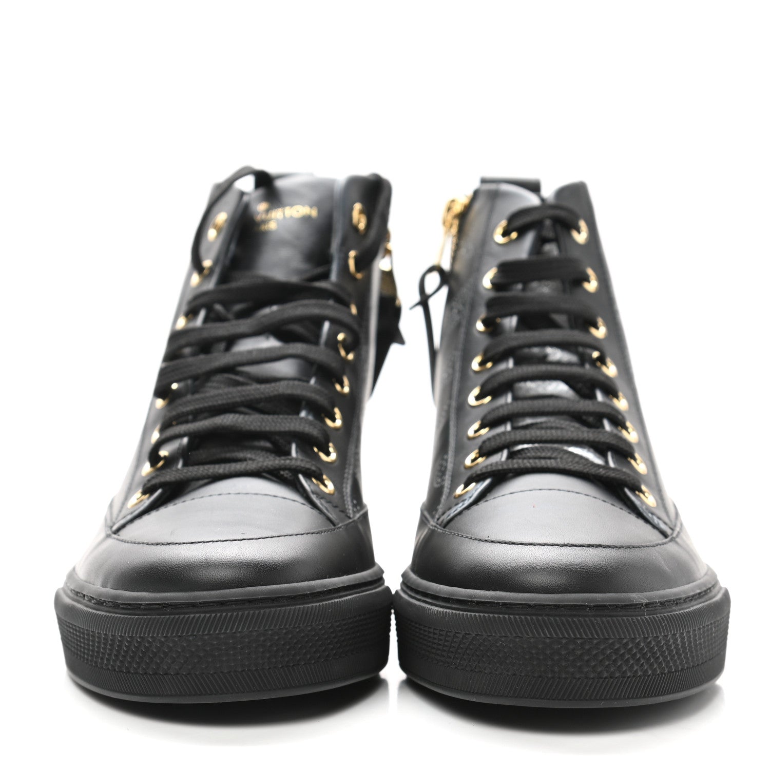 Louis Vuitton Calfskin Monogram Stellar Sneaker Boots 37 Black White 2 of 8