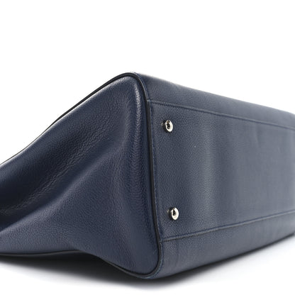 Chanel Grained Calfskin Large Neo Executive Shopper Tote Dark Blue 9 of 10