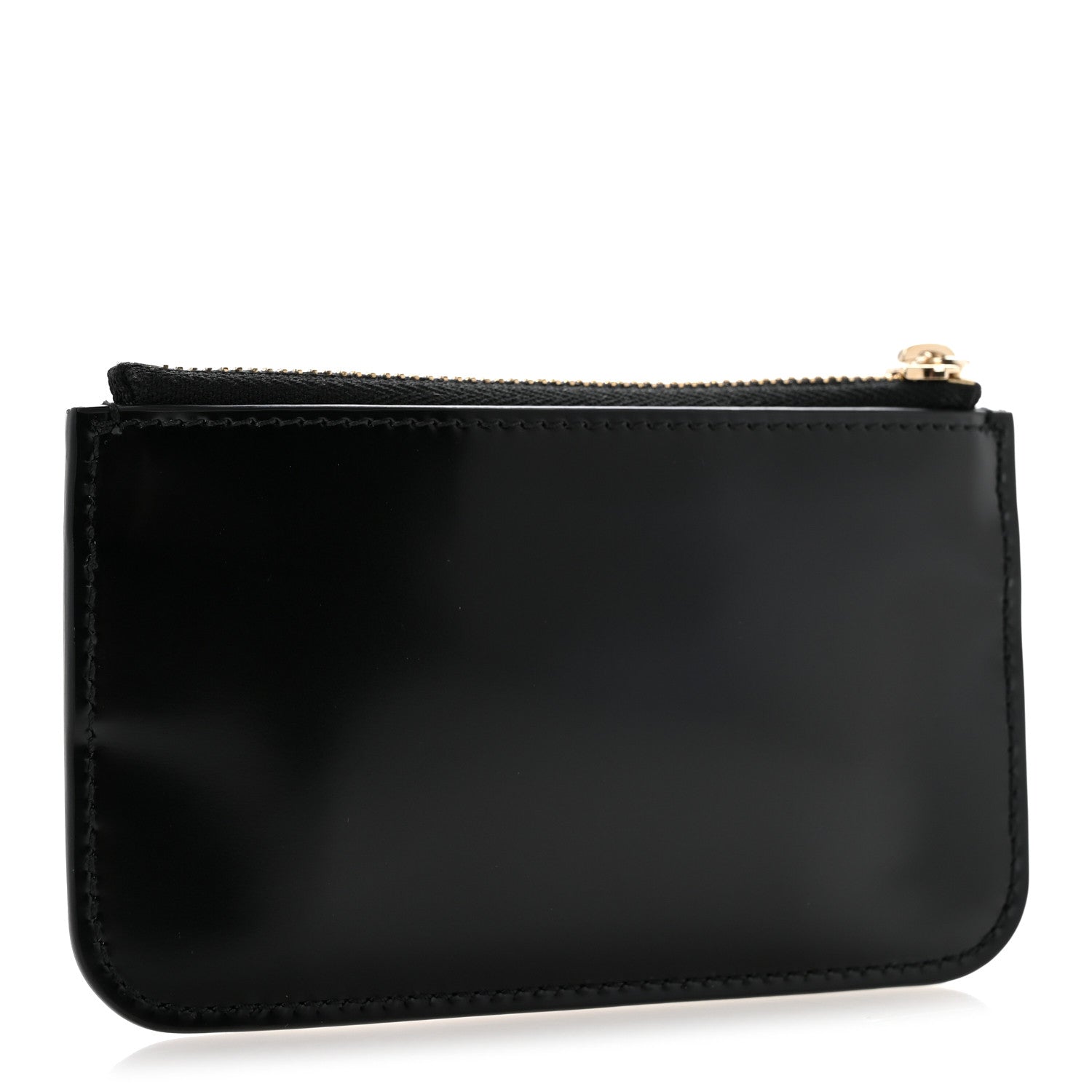 Gucci Patent Calfskin Bamboo Key Pouch Black 3 of 8