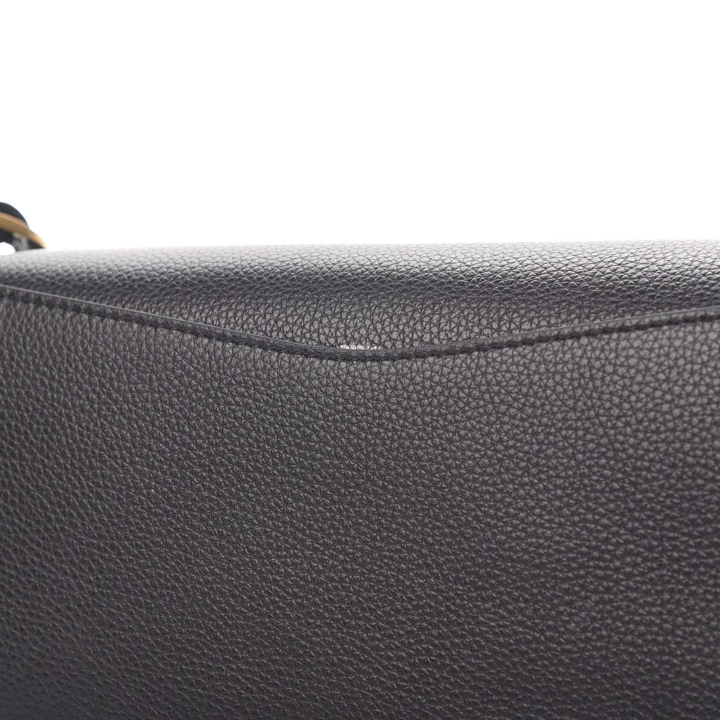 Grained Calfskin Neo Classic Gold Hardware S City Black