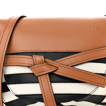 Loewe Calfskin Marine Stripe Small Gate Crossbody Bag Tan 7 of 9