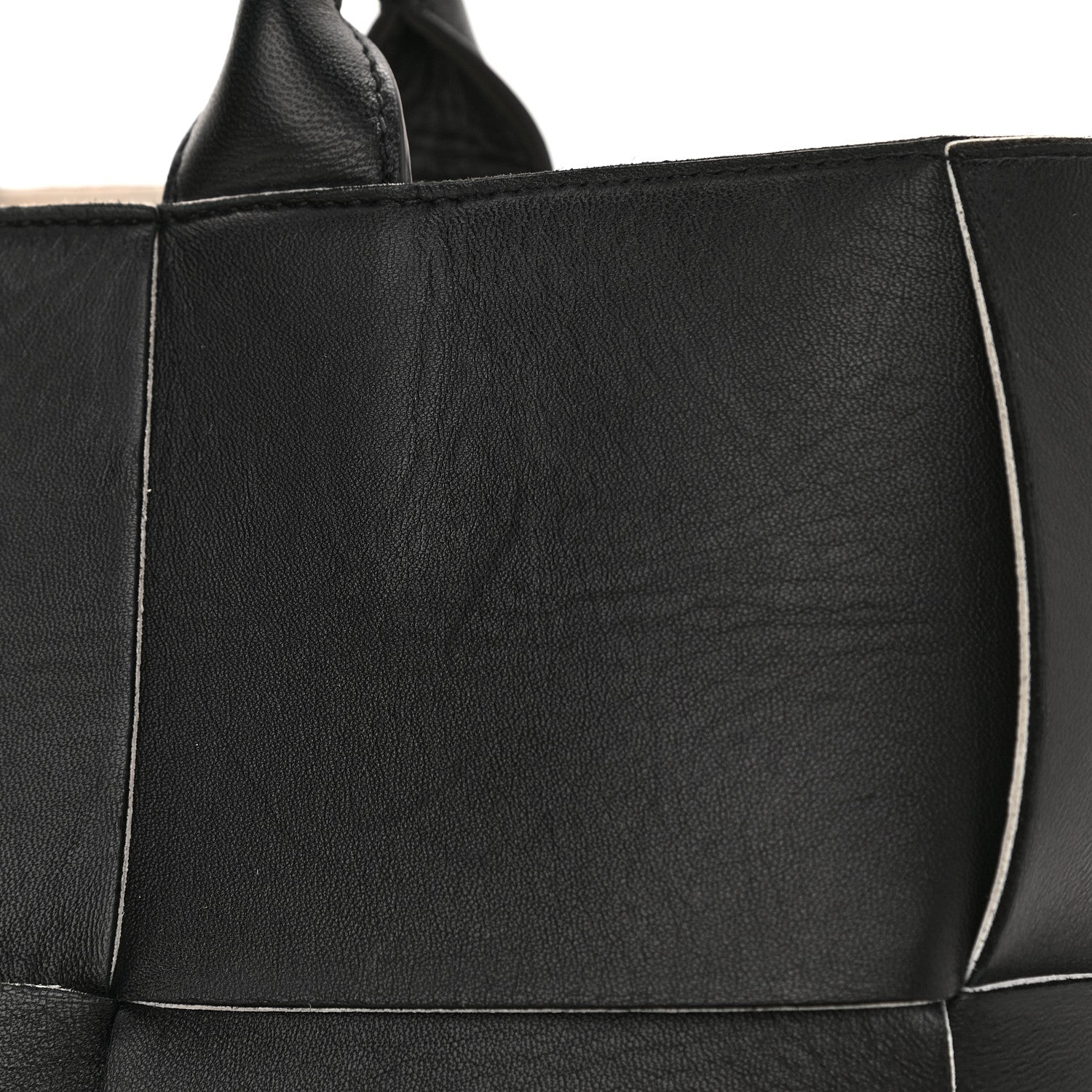 Bottega Veneta Nappa Maxi Intrecciato Small Arco Tote Black White 12 of 18