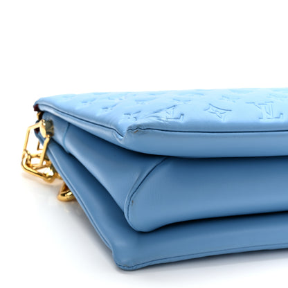 Louis Vuitton Lambskin Embossed Monogram Coussin MM Bleuet 10 of 11