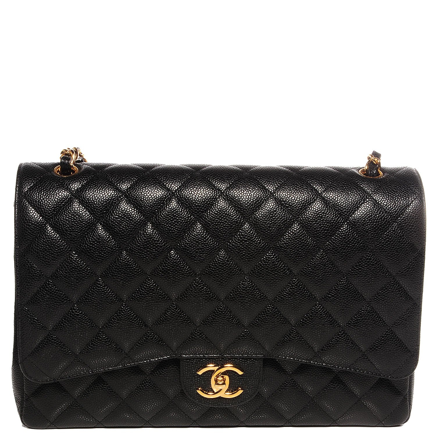Chanel Caviar Quilted Maxi Double Flap Black 1 of 8