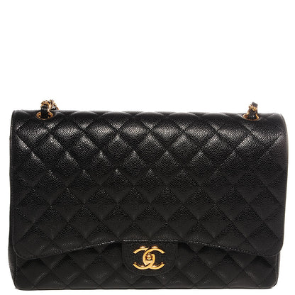 Chanel Caviar Quilted Maxi Double Flap Black 1 of 8