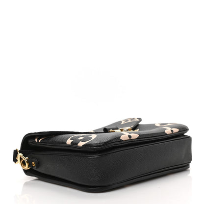 Louis Vuitton Empreinte Monogram Giant Pochette Metis Black Beige 4 of 8