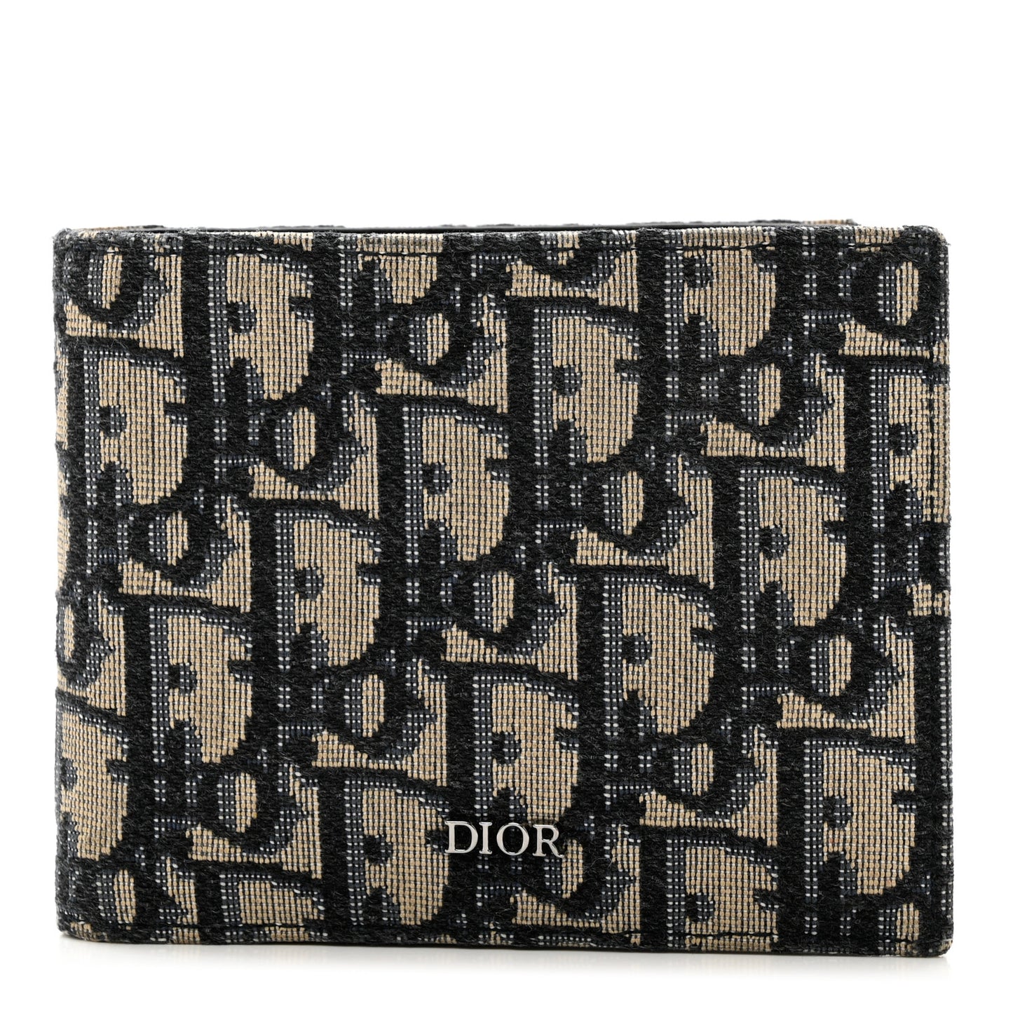 Oblique Bi-Fold Wallet Blue