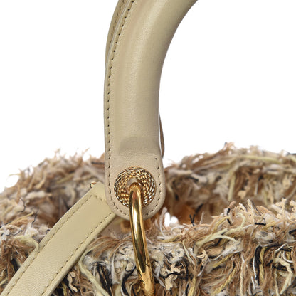 Christian Dior Tweed Crystal Fringe Medium Lady Dior Beige 11 of 18