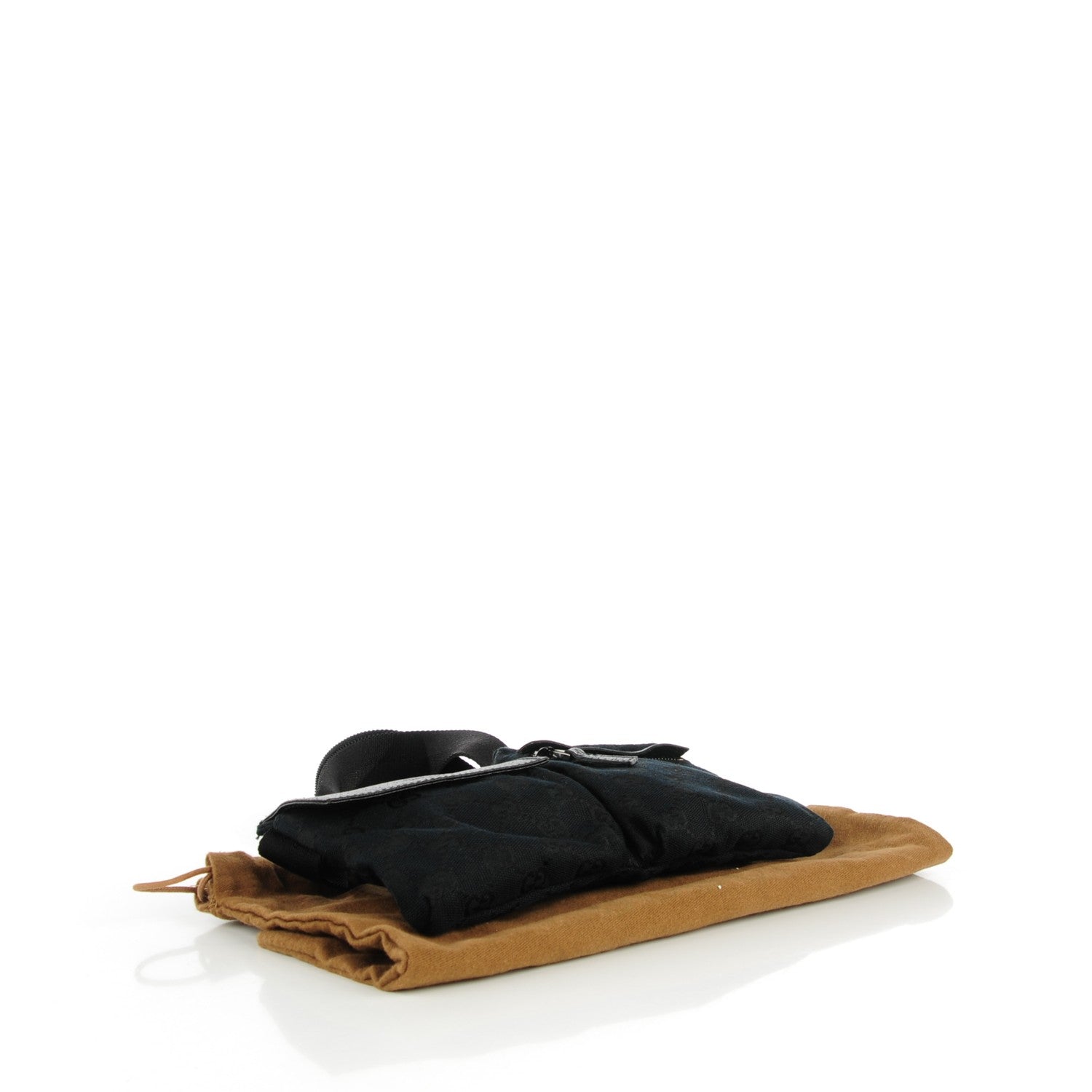 Gucci GG Monogram Double Pocket Belt Bag Black 4 of 7