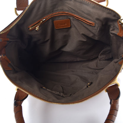 Chloe Calfskin Large Marcie Satchel Tan 5 of 8