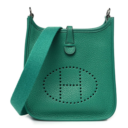 Hermes Taurillon Clemence Evelyne TPM Vert Vertigo 1 of 10