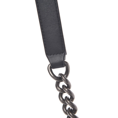 Chanel Lambskin Quilted Medium Boy Flap Dark Grey 16 of 17