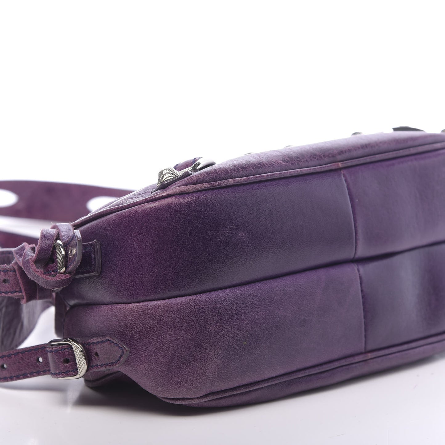 Agneau Giant 12 Silver Hardware Chic Bag Sapphire