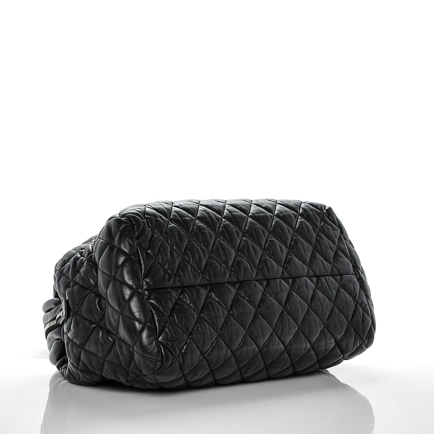 Lambskin Coco Cocoon Bowler Black