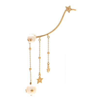 Christian Dior Pearl Perles De Desir Ear Cuff Gold White 1 of 4