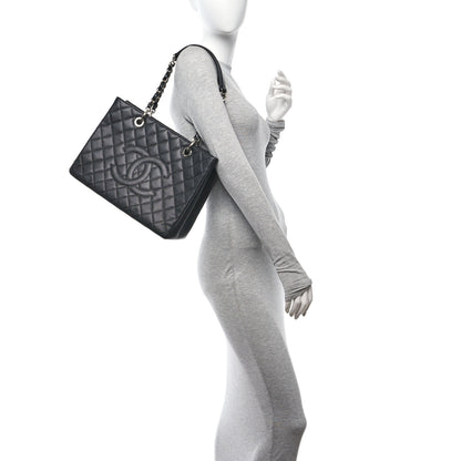 Chanel Caviar Quilted Grand Shopping Tote GST Black 2 of 10