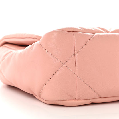 Chanel Goatskin Quilted Medium Chanel 19 Flap Light Pink 9 of 11
