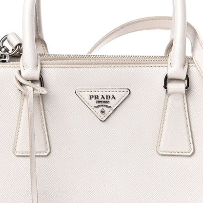 Prada Saffiano Small Galleria Double Zip Tote Talco 13 of 15