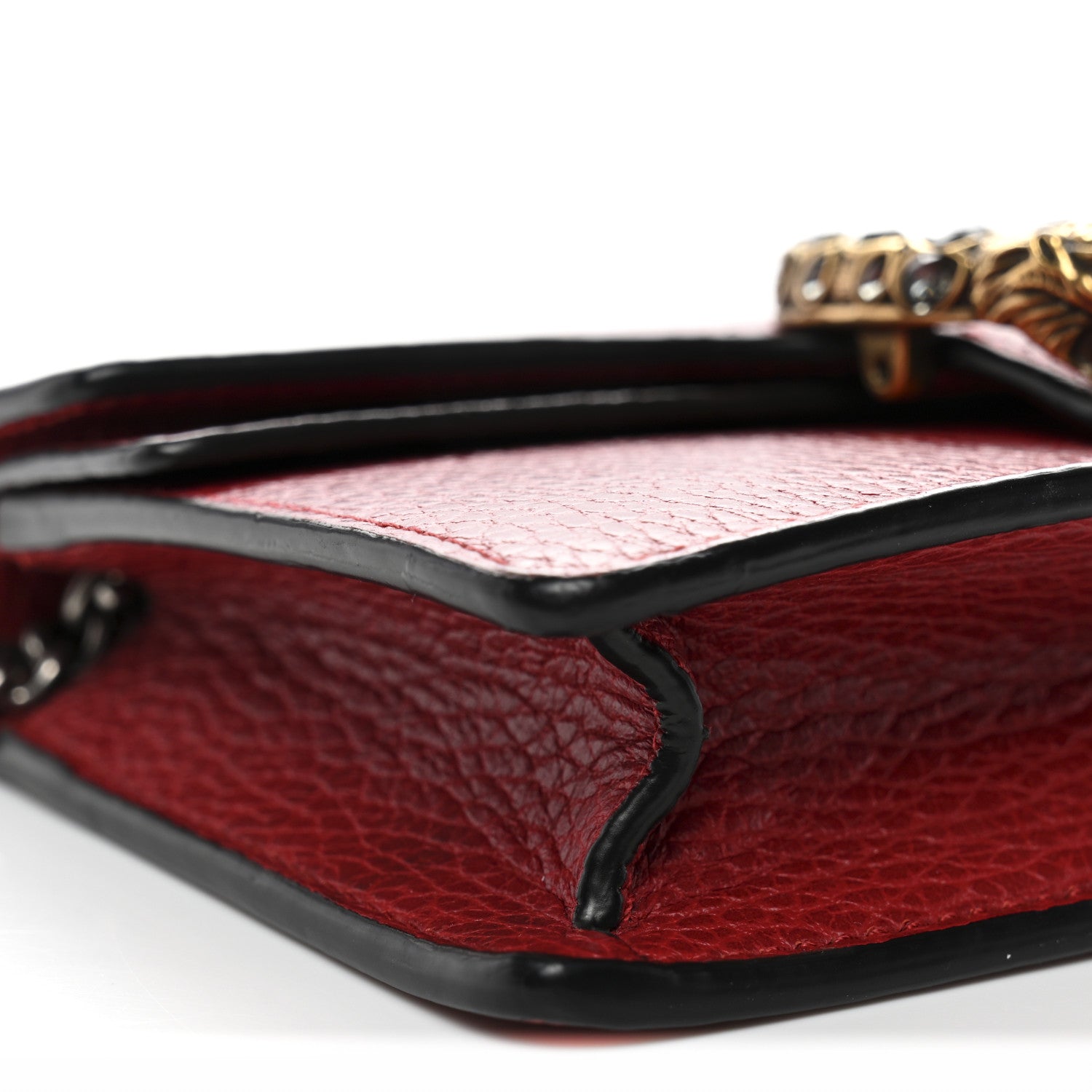 Gucci Calfskin Super Mini Dionysus Shoulder Bag Hibiscus Red 8 of 10