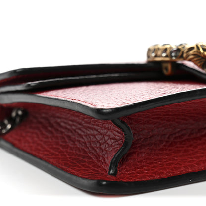 Gucci Calfskin Super Mini Dionysus Shoulder Bag Hibiscus Red 8 of 10