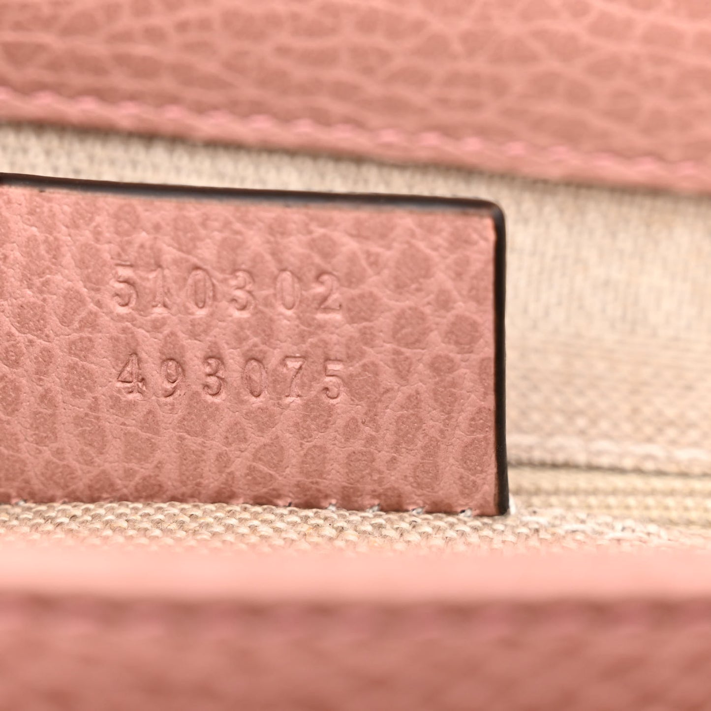 Dollar Calfskin Interlocking G Top Handle Shoulder Bag Soft Pink