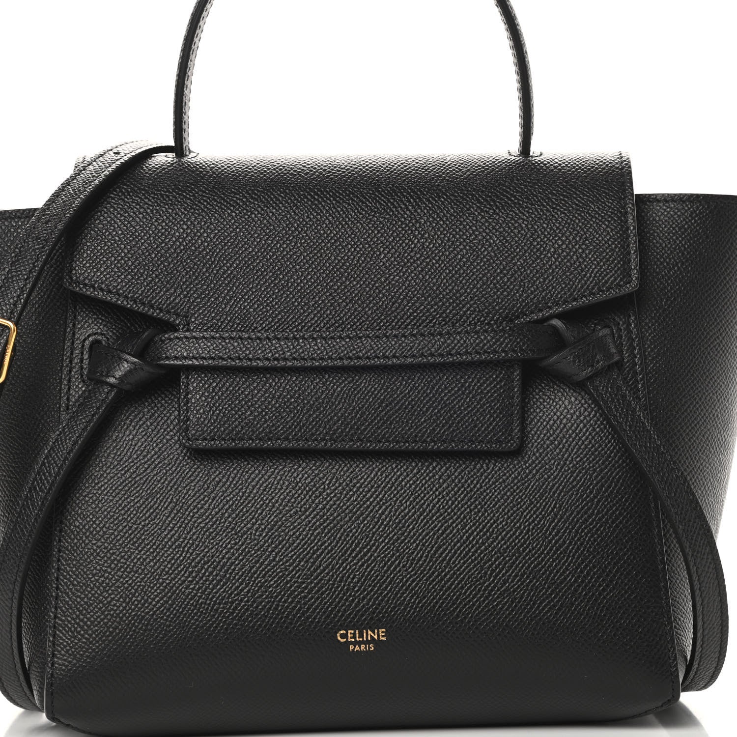 Celine Grained Calfskin Nano Belt Bag Black 8 of 14