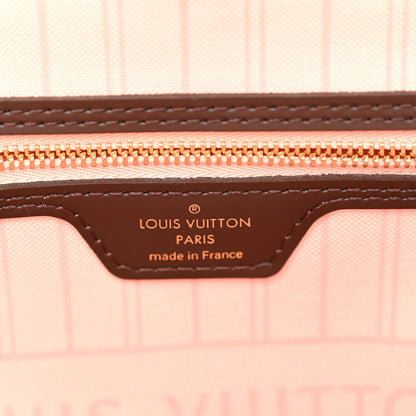 Louis Vuitton Damier Ebene Braided Neverfull MM Pink 6 of 11