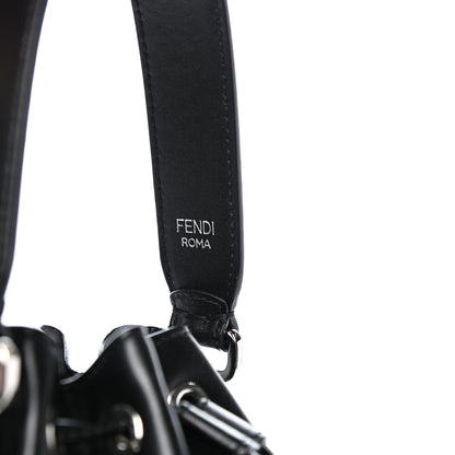 Fendi Vitello Liberty Velvet F is Fendi FF Bi-Color Mini Mon Tresor Bucket Bag Black Fango 7 of 12