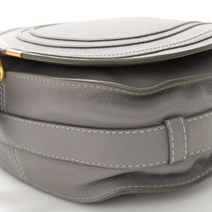 Chloe Calfskin Medium Marcie Round Crossbody Bag Cashmere Grey 10 of 10