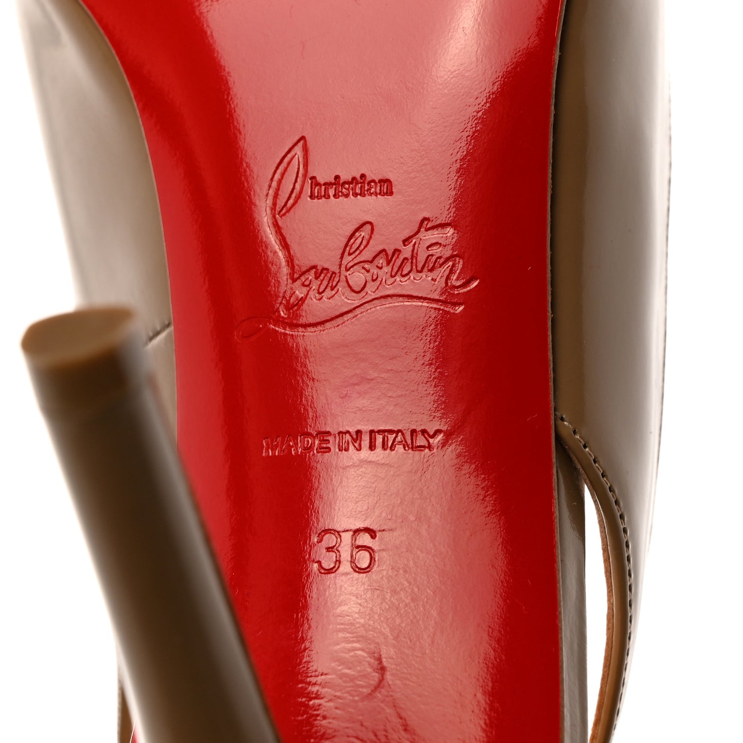 Nappa Clare Sling 80 Pumps 36 Cafe Creme