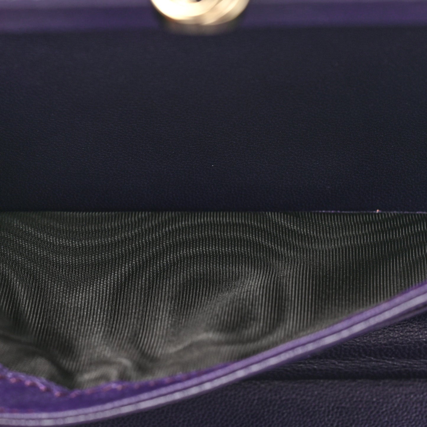 Satin Swarovski Crystal Clutch Purple