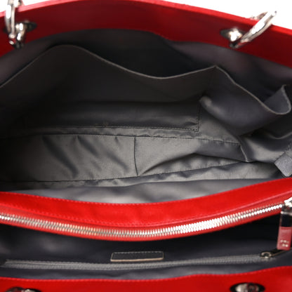 Chanel Caviar Quilted XL Grand Shopping Tote GST Red 5 of 9