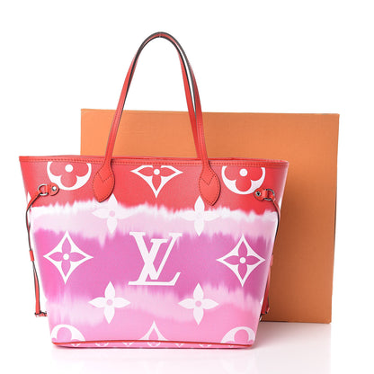 Louis Vuitton Monogram Escale Neverfull MM Rouge 10 of 10