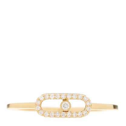 Messika 18K Yellow Gold Diamond Move Uno Ring 54 6.75 1 of 6