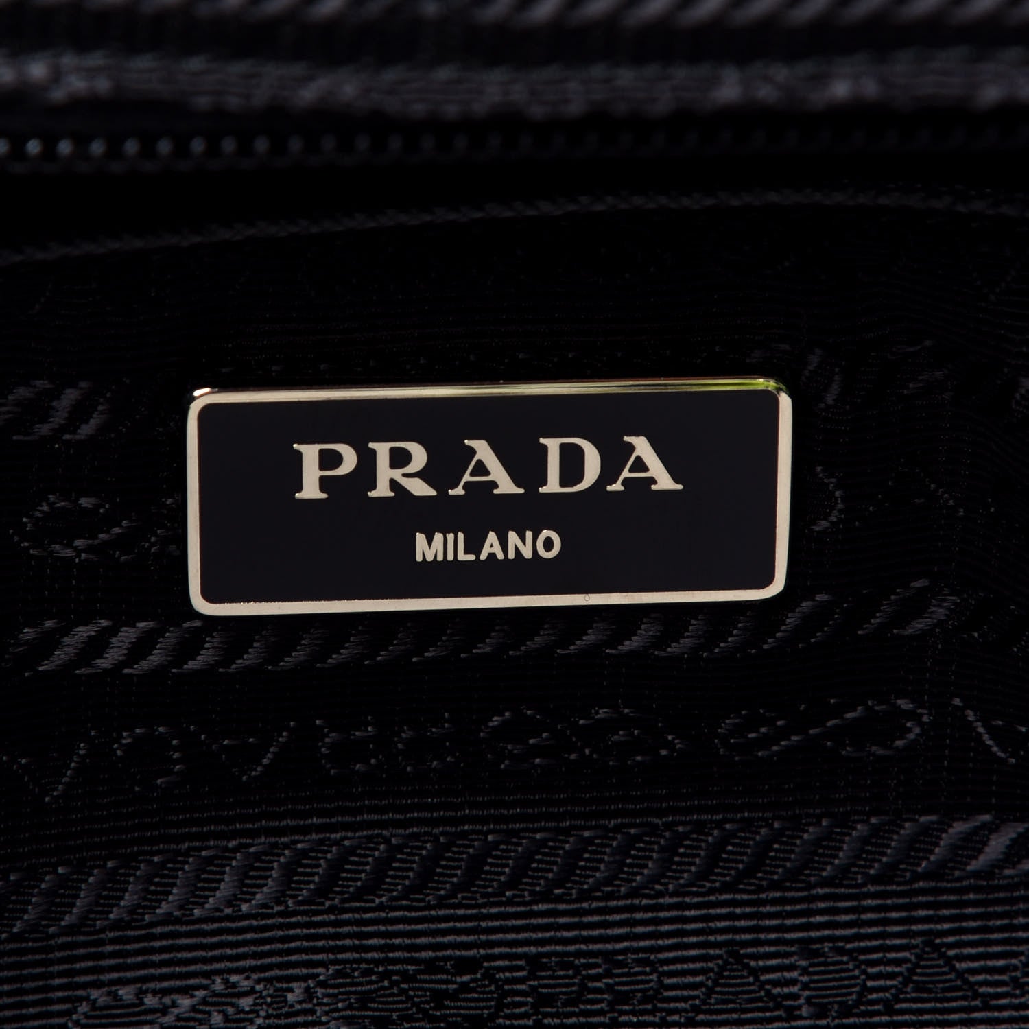 Prada Tessuto Nylon Saffiano Medium Banana Print Backpack Green Black 6 of 9