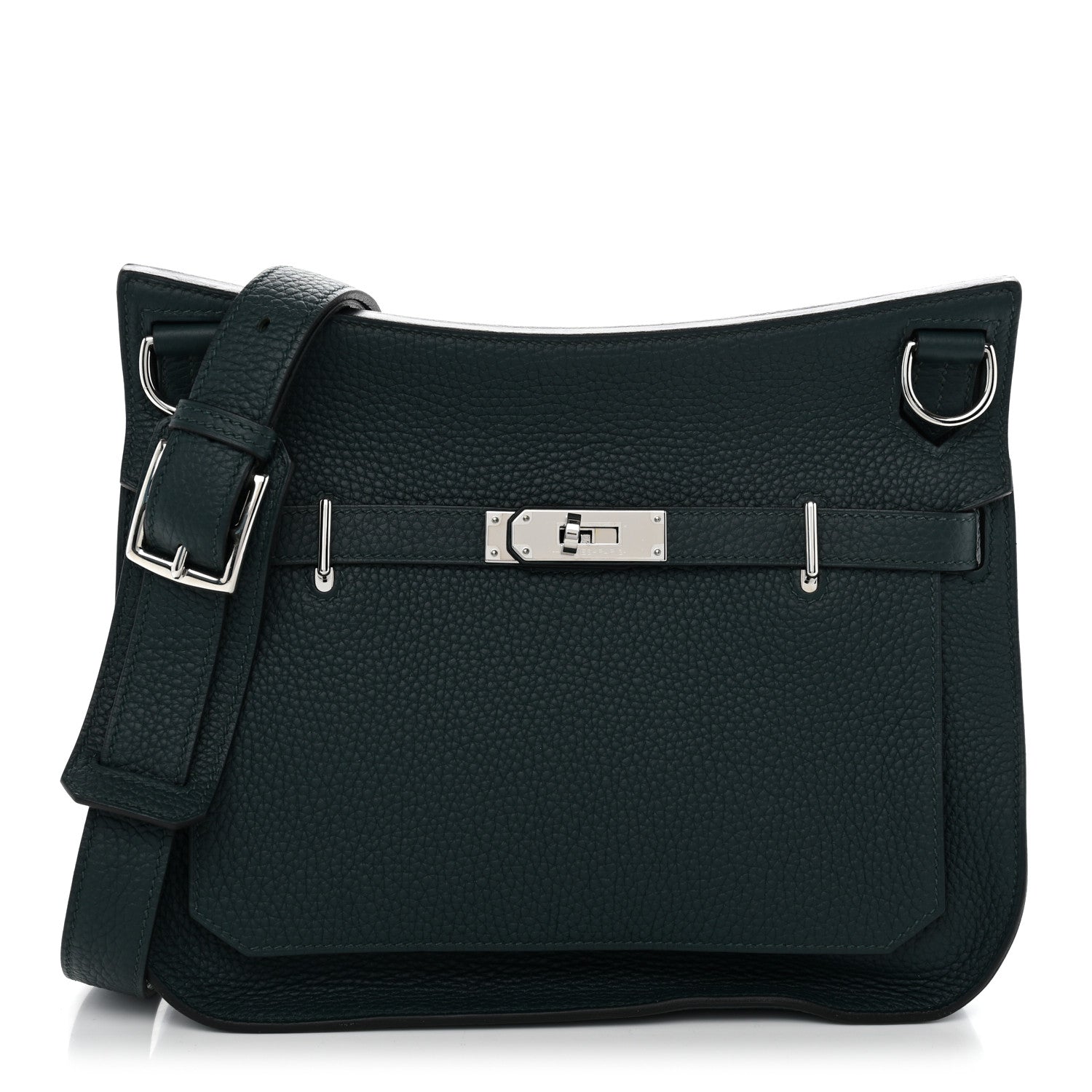 Hermes Taurillon Clemence Jypsiere 28 Vert Cypress 1 of 10