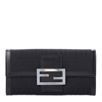Fendi Zucchino Forever Continental Wallet Black 1 of 11