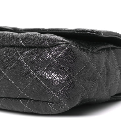 Chanel Iridescent Caviar Quilted Jumbo Easy Flap Grey 11 of 11