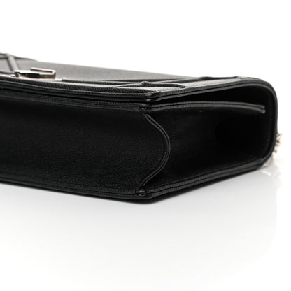 Christian Dior Grained Calfskin Medium Diorama Flap Bag Black 10 of 13